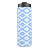 Bouteilles Isothermes Motif diamant bleu et blanc (Devant)