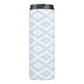 Bouteilles Isothermes Motif diamant bleu pâle et blanc (Dos)