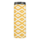 Bouteilles Isothermes Motif diamant jaune et blanc soleil (Dos)