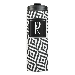 Bouteilles Isothermes Motif diamant noir et blanc Monogram