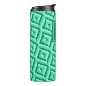 Bouteilles Isothermes Motif diamant trois tons vert Monogramme (Tourné sur la gauche)