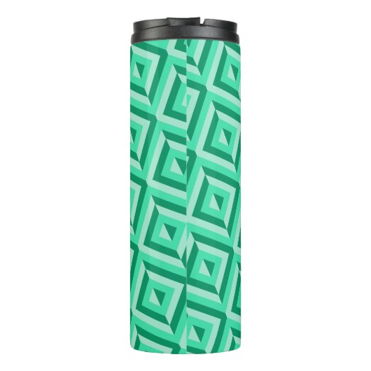 Bouteilles Isothermes Motif diamant trois tons vert Monogramme (Dos)