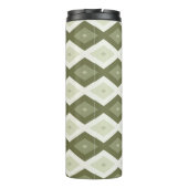 Bouteilles Isothermes Motif diamant vert olive (Dos)