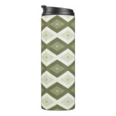 Bouteilles Isothermes Motif diamant vert olive (Tourné sur la droite)