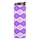 Bouteilles Isothermes Motif diamant violet clair (Tourné sur la gauche)