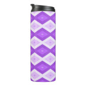 Bouteilles Isothermes Motif diamant violet clair (Tourné sur la droite)