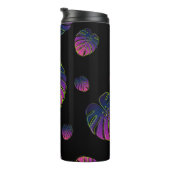 Bouteilles Isothermes Motif d'illustration de feuille tropicale Monstera (Tourné sur la droite)