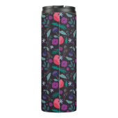 Bouteilles Isothermes Motif d'illustrations florales rose et violet (Dos)