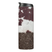 Bouteilles Isothermes Motif d'impression parties scintillant Cow (Tourné sur la droite)