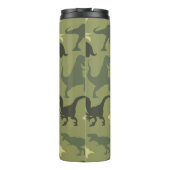 Bouteilles Isothermes Motif Dinosaure, Silhouette Dinosaure, Dino Vert (Dos)