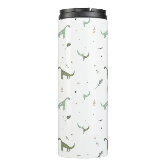 Bouteilles Isothermes Motif Dinosaure Vert (Dos)