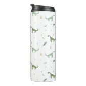 Bouteilles Isothermes Motif Dinosaure Vert (Tourné sur la droite)