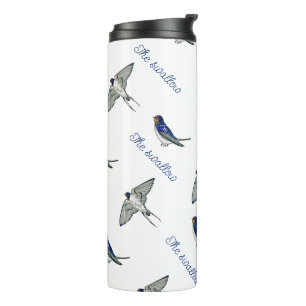 Bouteilles Isothermes Motif d'oiseaux hirondelles