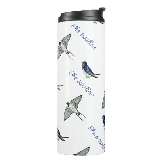 Bouteilles Isothermes Motif d'oiseaux hirondelles (Tourné sur la gauche)