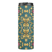 Bouteilles Isothermes Motif doré sans couture avec rubis (Dos)