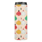 Bouteilles Isothermes Motif d'ornements de Noël rétro (Dos)