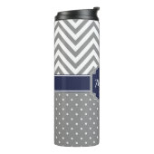 Bouteilles Isothermes Motif Dots & Chevrons (Tourné sur la gauche)