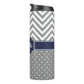 Bouteilles Isothermes Motif Dots & Chevrons (Tourné sur la droite)