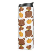 Bouteilles Isothermes Motif D'Ours, Ours Mignons, Automne, Citrouille (Tourné sur la gauche)