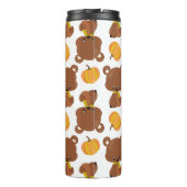 Bouteilles Isothermes Motif D'Ours, Ours Mignons, Automne, Citrouille (Dos)