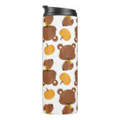 Bouteilles Isothermes Motif D'Ours, Ours Mignons, Automne, Citrouille (Tourné sur la droite)