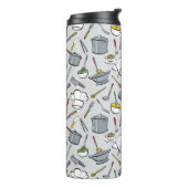 Bouteilles Isothermes Motif d'outils de cuisine (Tourné sur la gauche)