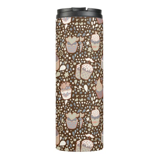 Bouteilles Isothermes Motif doux fait de petits gâteaux savoureux (Dos)