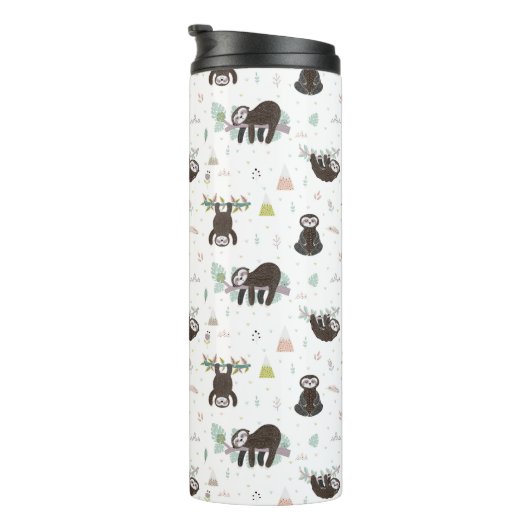 Bouteilles Isothermes Motif doux somnolent de paresse (Tourné sur la droite)