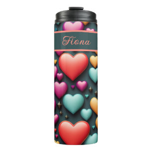 Bouteilles Isothermes Motif du coeur 3D