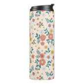 Bouteilles Isothermes Motif du jardin de fleurs de corail (Tourné sur la gauche)