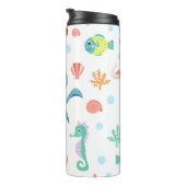 Bouteilles Isothermes Motif du monde marin (Tourné sur la droite)