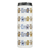 Bouteilles Isothermes motif d'un ours de nounours de jouet (Dos)