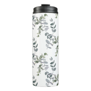 Bouteilles Isothermes Motif élégant de feuilles d'eucalyptus vert sauge