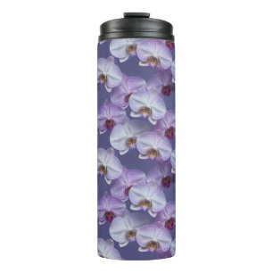 Bouteilles Isothermes Motif élégant et sans couture d'orchidées à nervur