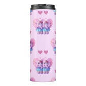 Bouteilles Isothermes Motif Eléphant mignon (avec votre nom) (Dos)