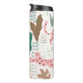 Bouteilles Isothermes Motif, empreinte de léopard, vintage. (Tourné sur la droite)