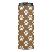 Bouteilles Isothermes motif empreinte de patte Brown et blanc (Dos)