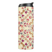 Bouteilles Isothermes Motif en dentelle ornementale, arrière - plan circ (Tourné sur la gauche)