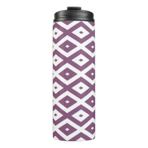 Bouteilles Isothermes Motif en diamant blanc et mauve