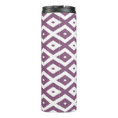 Bouteilles Isothermes Motif en diamant blanc et mauve (Dos)