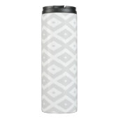 Bouteilles Isothermes Motif en diamant gris clair et blanc (Dos)