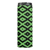 Bouteilles Isothermes Motif en diamant vert citron et noir (Dos)