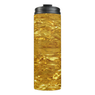 Bouteilles Isothermes MOTIF EN FEUILLE D'OR PUR + votre texte / photo