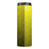 Bouteilles Isothermes Motif en maille géométrique gris foncé jaune (Dos)