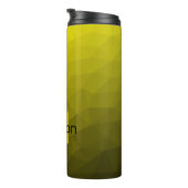 Bouteilles Isothermes Motif en maille géométrique gris foncé jaune (Tourné sur la droite)