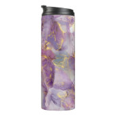 Bouteilles Isothermes Motif en marbre Pastel Lilac, Parties scintillant  (Tourné sur la droite)