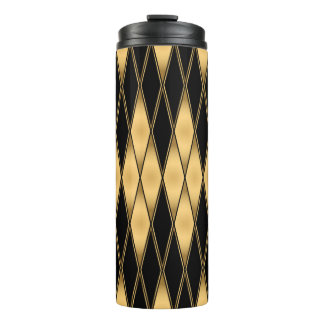 Bouteilles Isothermes Motif en or et en noir