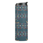 Bouteilles Isothermes Motif ethnique de pêche (Tourné sur la gauche)