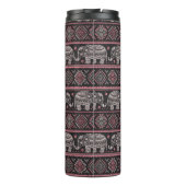 Bouteilles Isothermes Motif ethnique noir d'éléphant (Dos)