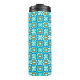 Bouteilles Isothermes Motif ethnique turquoise